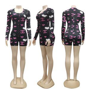 KC81 Black Pink Short Adult Pajama